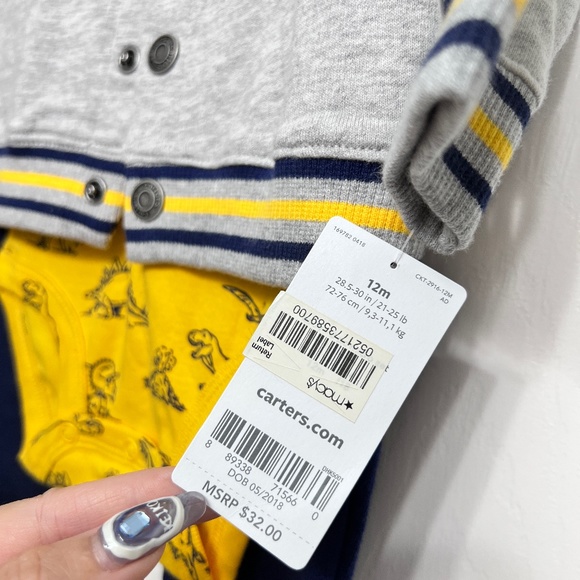 [All for$6-20 ]24m Carters jacket+top+pant 3pc set - Picture 5 of 5